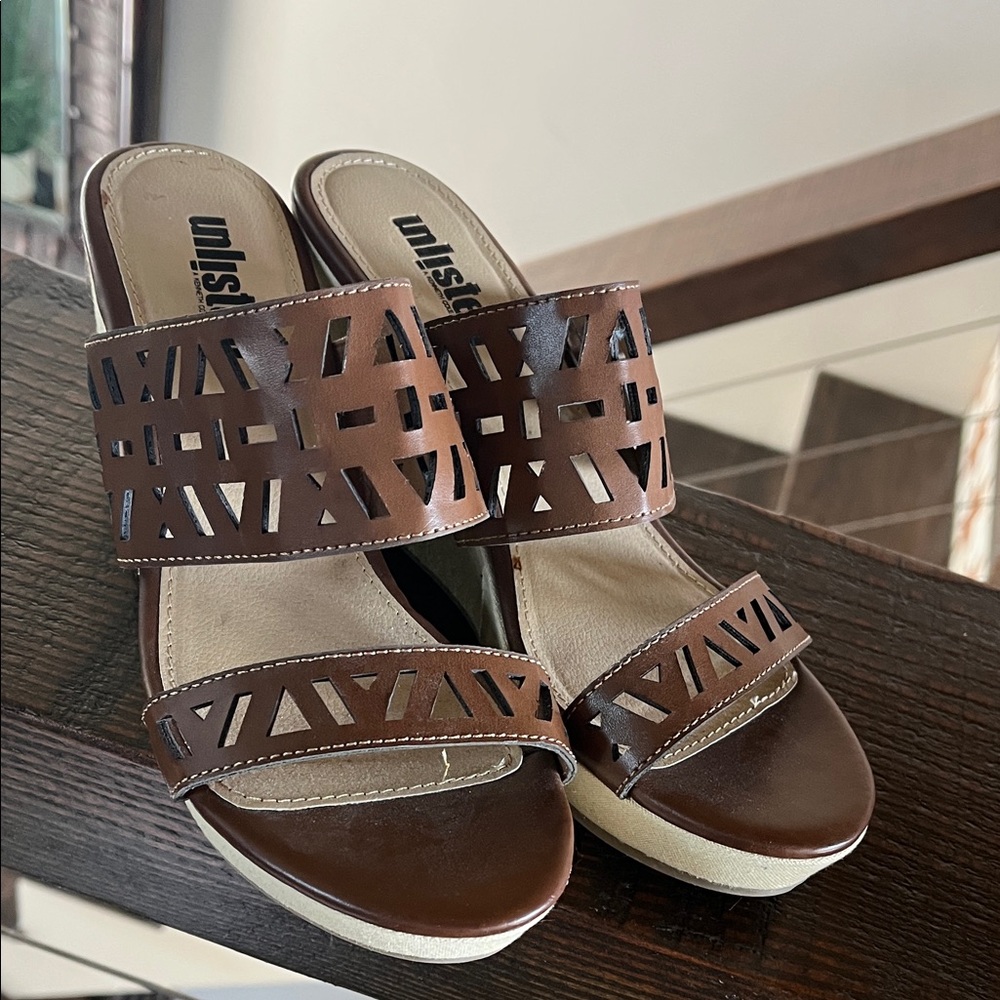 Unlisted Women's Brown Cutout Sandals